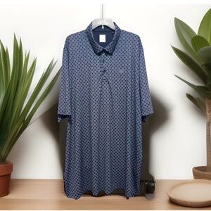 Callaway Opti-Dri Golf Polo Shirt 3XL Geometric Men Blue Red XXXL All Over Print